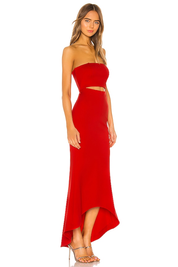 view 2 of 3 June Gown in Red Orange