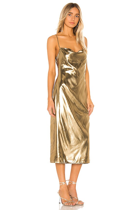 view 2 of 4 Mina Dress in Gold