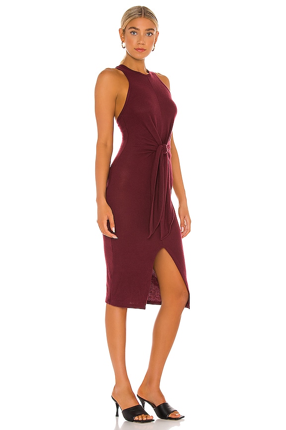 view 2 of 3 Waist Tie Tank Dress in Red