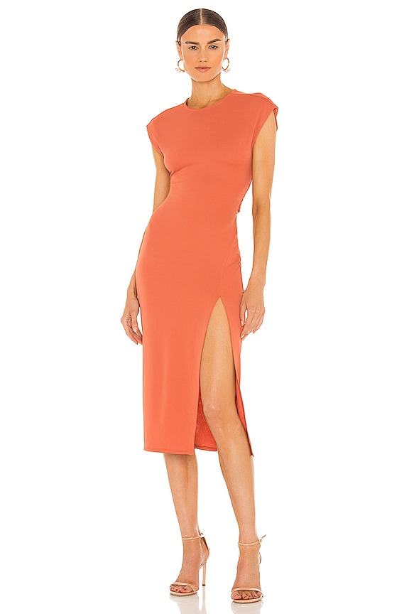 view 2 of 3 ROBE MI-LONGUE COUSTEAU in Copper