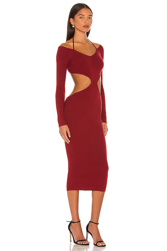 view 2 of 3 ROBE YAEL in Dark Red