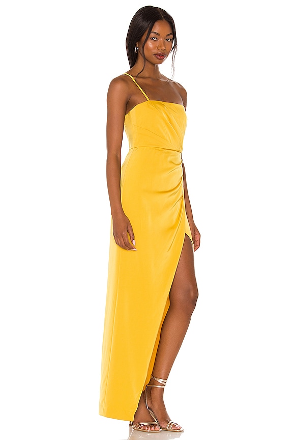 view 2 of 3 Magnus Gown in Goldenrod