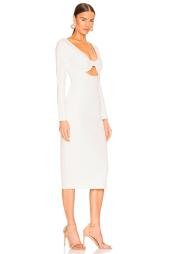 view 2 of 3 Gracen Midi Dress in White