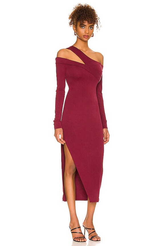 view 2 of 3 Sammy Midi Dress in Burgundy