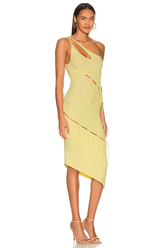 view 2 of 3 Bianca Alternate Stitch Dress in Butter Yellow