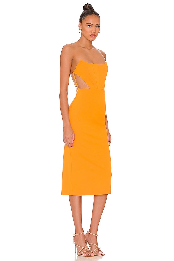 view 2 of 3 Leighton Midi Dress in Orange