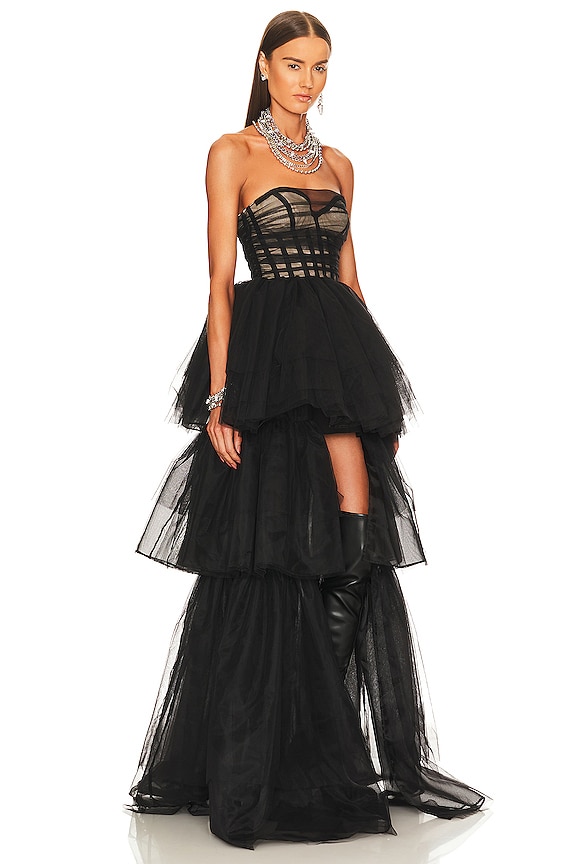 view 2 of 4 VESTIDO LARGO PAULA in Black