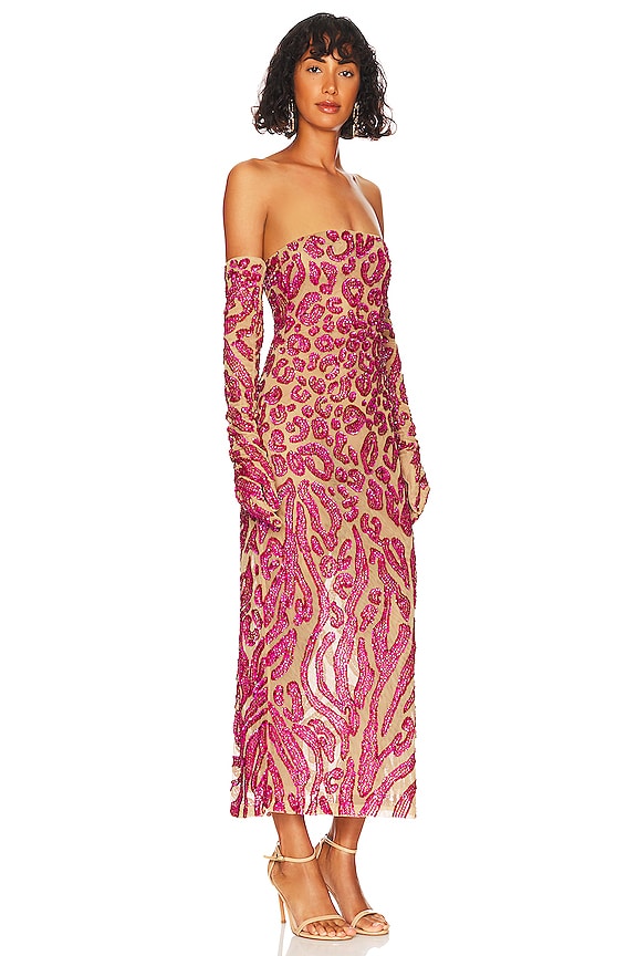 view 2 of 4 VESTIDO MIDI ALAYAH in Hot Pink