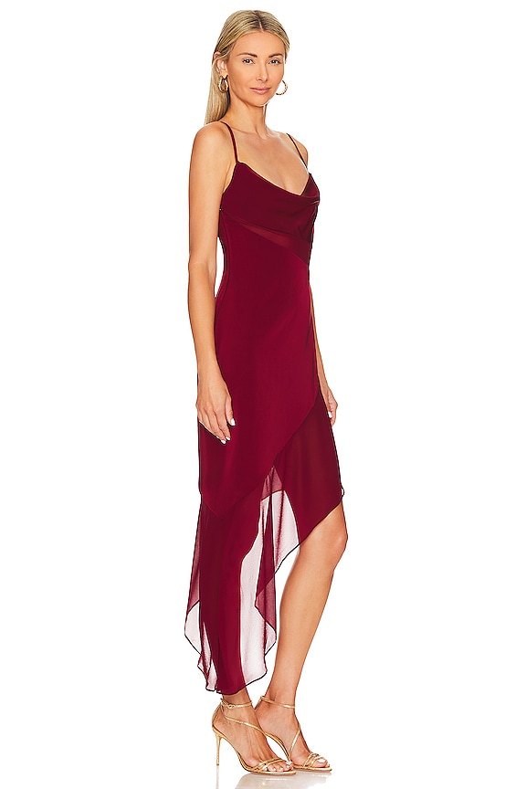 view 2 of 4 ROBE DELFINO in Burgundy