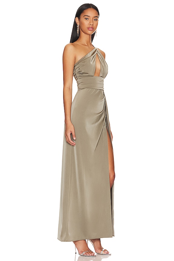 view 2 of 3 Houdah Gown in Olive Green