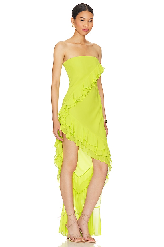 view 2 of 3 VESTIDO NEHNA in Chartreuse