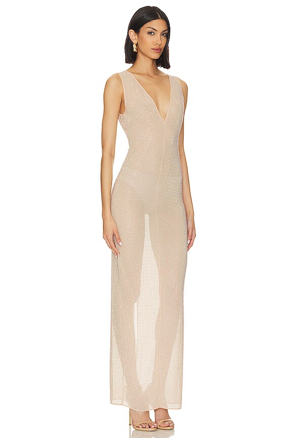 view 2 of 4 VESTIDO LARGO AUDREE in Nude