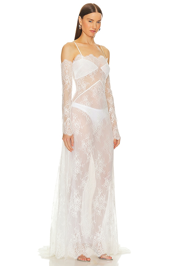 view 2 of 3 Xyla Gown in white