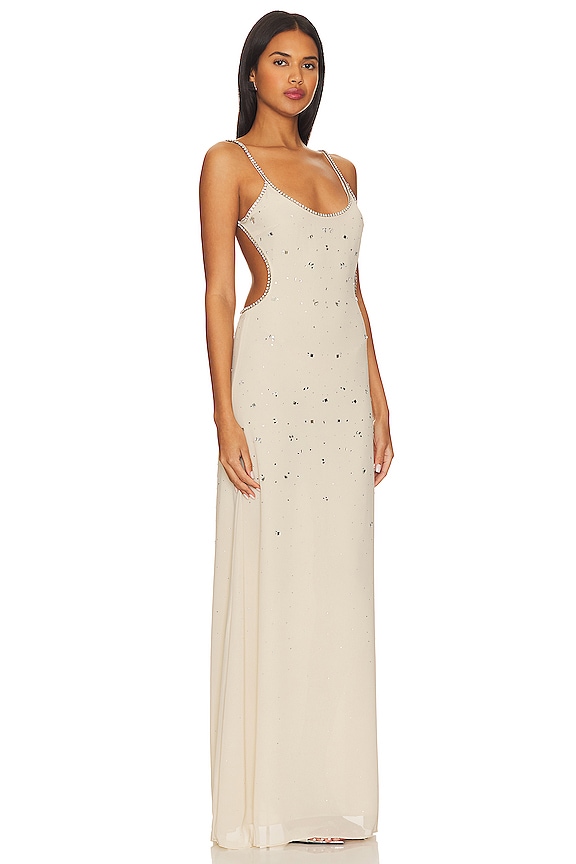 view 2 of 4 Deana Gown in Beige Neutral