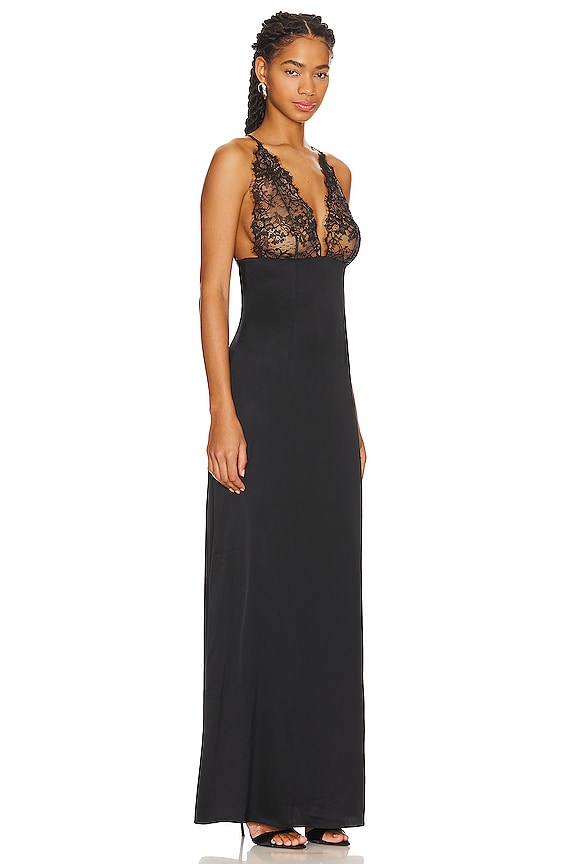 view 2 of 3 SHAYLA 가운 in Black