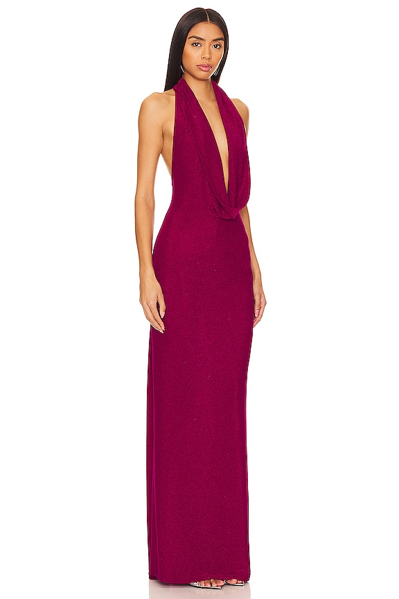 view 2 of 3 Antoinette Draped Gown in Pink