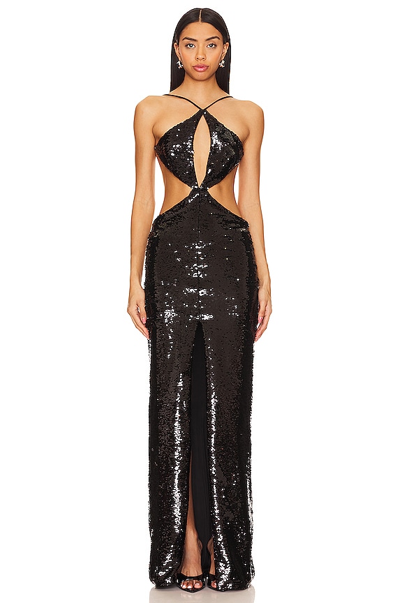 view 2 of 5 De Carlo Gown in Black