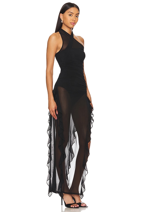 view 2 of 4 ROBE MAXI NAZIA in Black