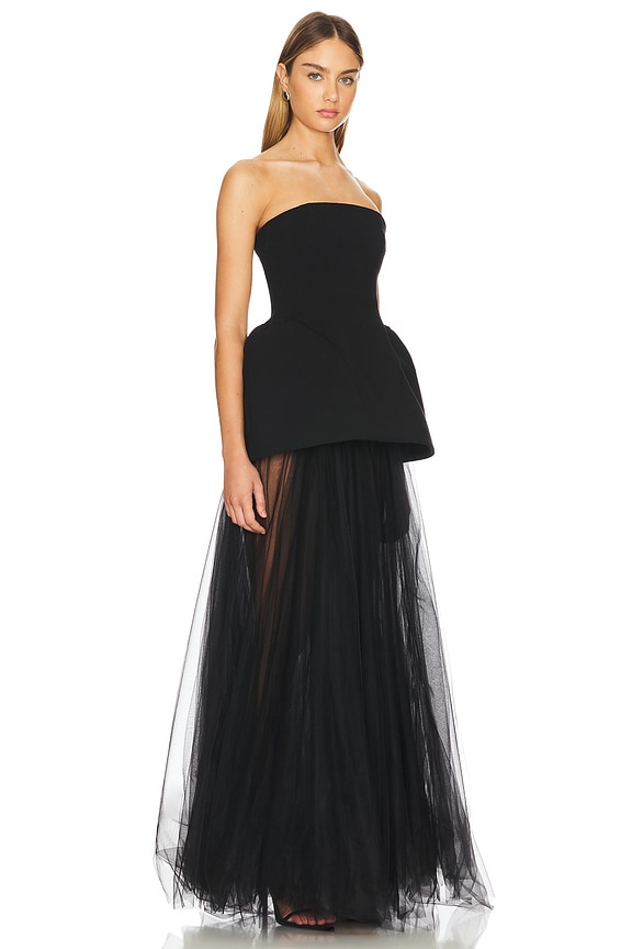 view 2 of 3 ROBE DE SOIRÉE VEGA in Black