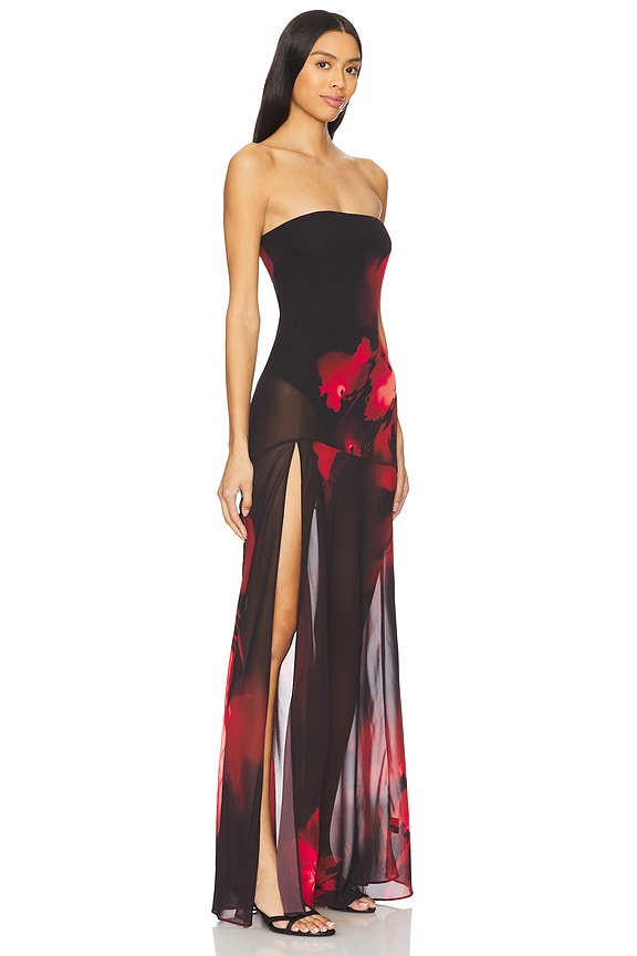 view 2 of 4 Adeliza Maxi Dress in Dyed Foliage Floral