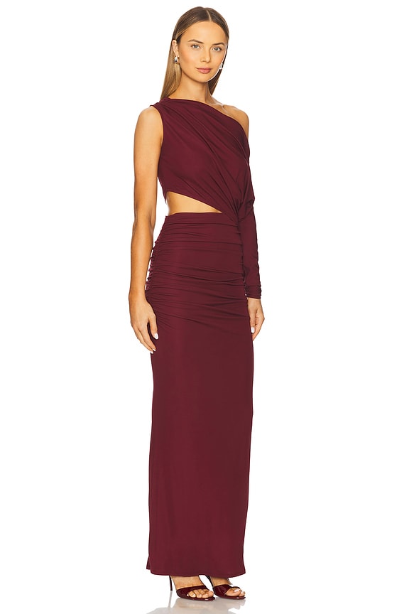 view 2 of 4 ROBE YAHAIRA in Oxblood