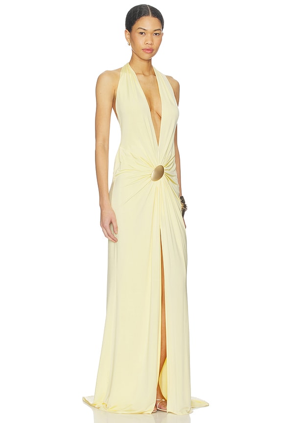 view 2 of 3 ROBE DE SOIRÉE JUHI in Butter Yellow