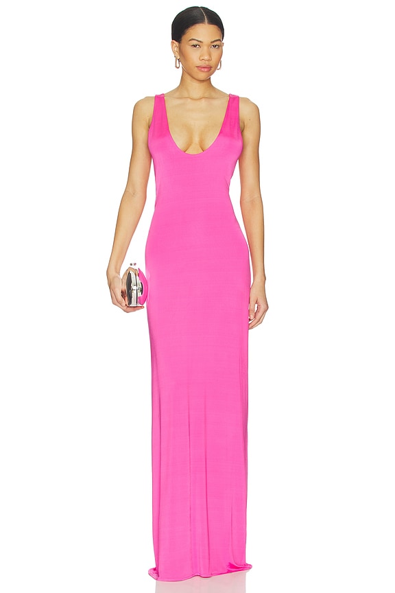 view 2 of 4 VESTIDO LARGO AYLA in Hot Pink