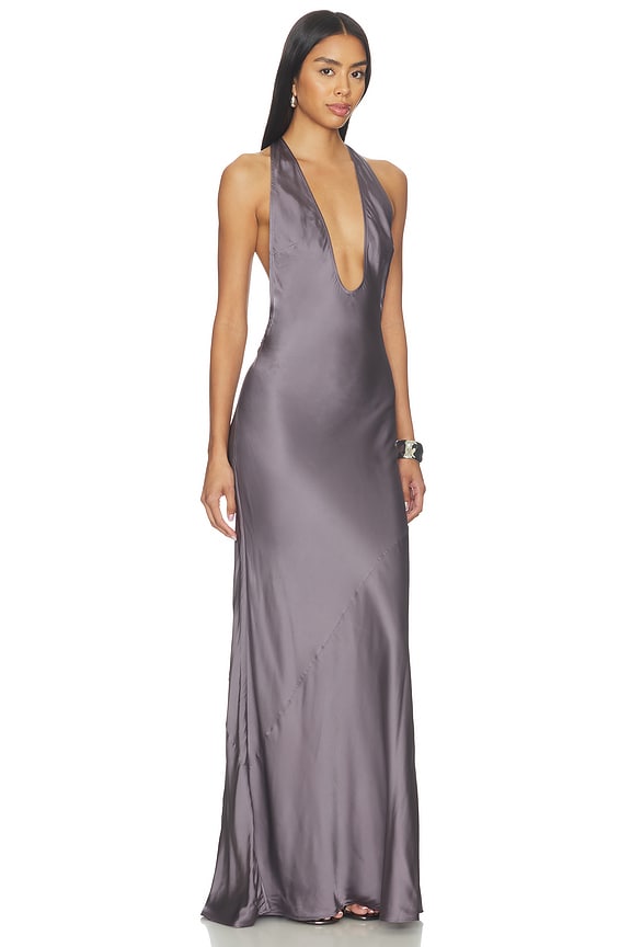 view 2 of 4 Pushpa Gown in Grey in Stone