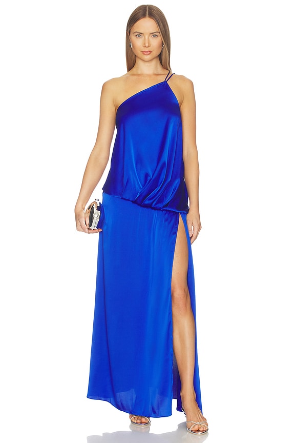 view 1 of 3 VESTIDO LARGO ROHINI in Cobalt