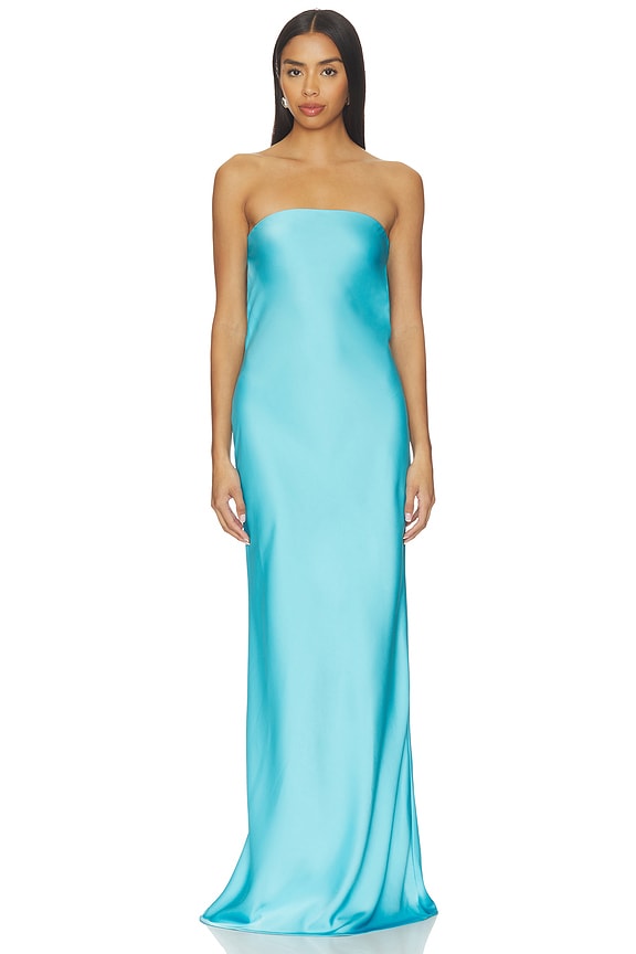 view 2 of 3 Indira Gown in Blue