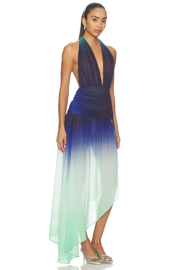 view 2 of 4 Sargun Maxi Dress in Blue & Green