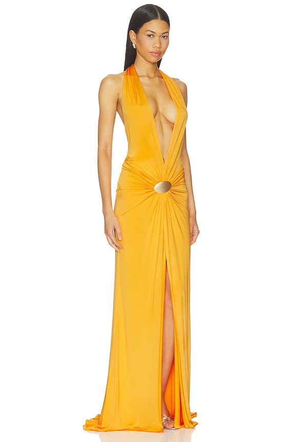 view 2 of 3 VESTIDO LARGO JUHI in Orange