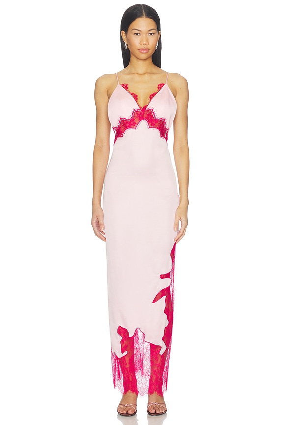 view 2 of 4 VESTIDO LARGO GULZAR in Tonal Pink