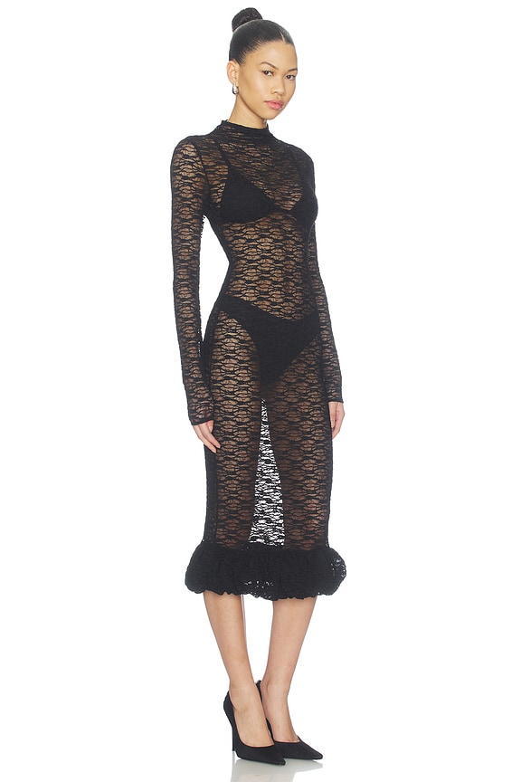 view 2 of 3 Meghna Midi Dress in Black