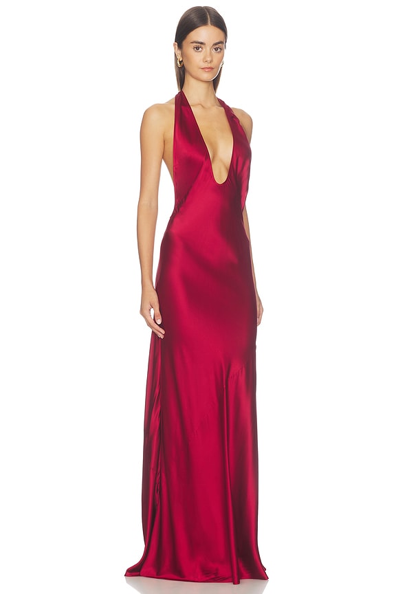 view 2 of 3 Pushpa Gown in Red