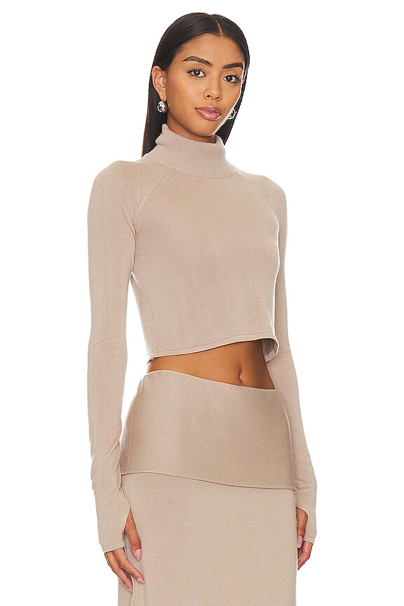 view 2 of 4 Tosca Turtleneck in Taupe