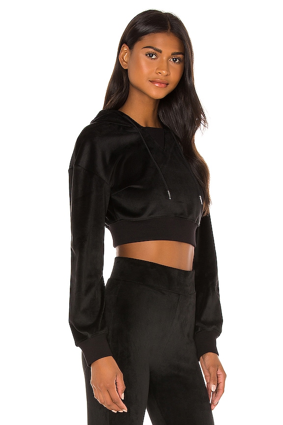 view 2 of 4 SUDADERA CROP in Black