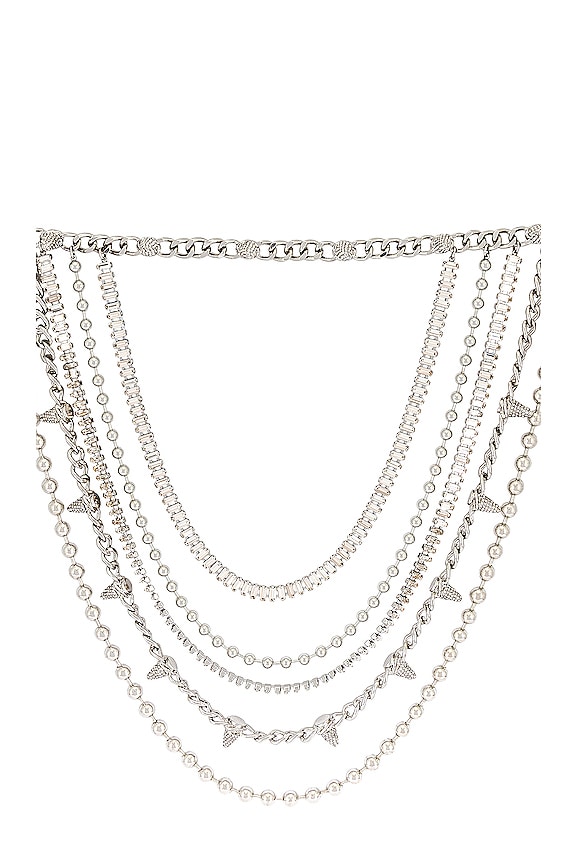 view 2 of 3 CEINTURE CHAÎNE in Silver Rhinestone