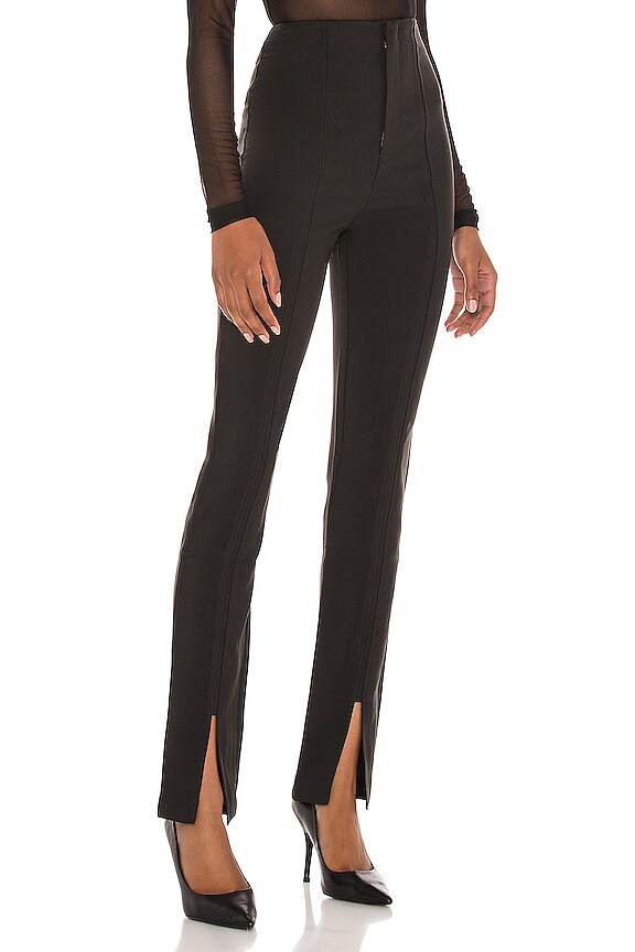 view 2 of 4 Slit Front Trouser in Black