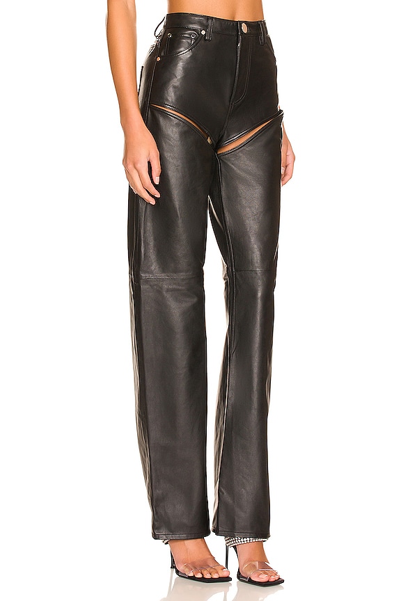view 2 of 4 Ari Leather Pant in Black