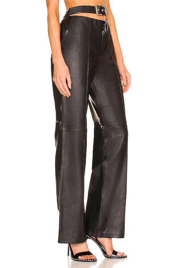 view 2 of 4 Linda Leather Pant in Black