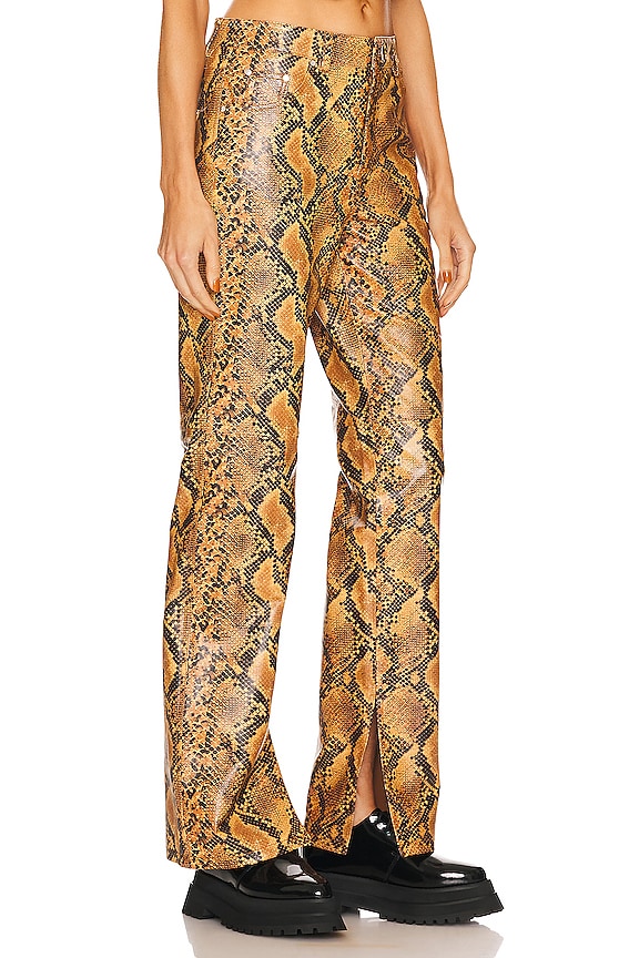 view 2 of 4 PANTALONES CUERO CLAIRE in Brown