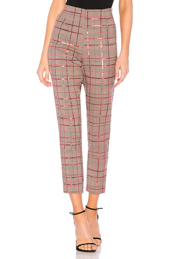 view 1 of 5 Monroe Skinny Pant in Tan & Red