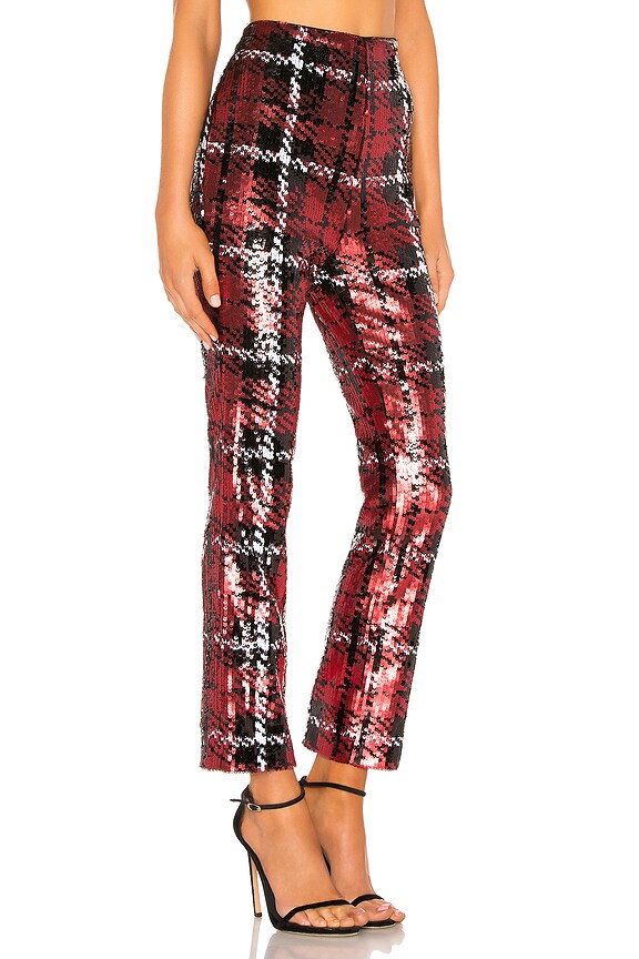 view 2 of 5 Saskia Crop Pant in Red & Black