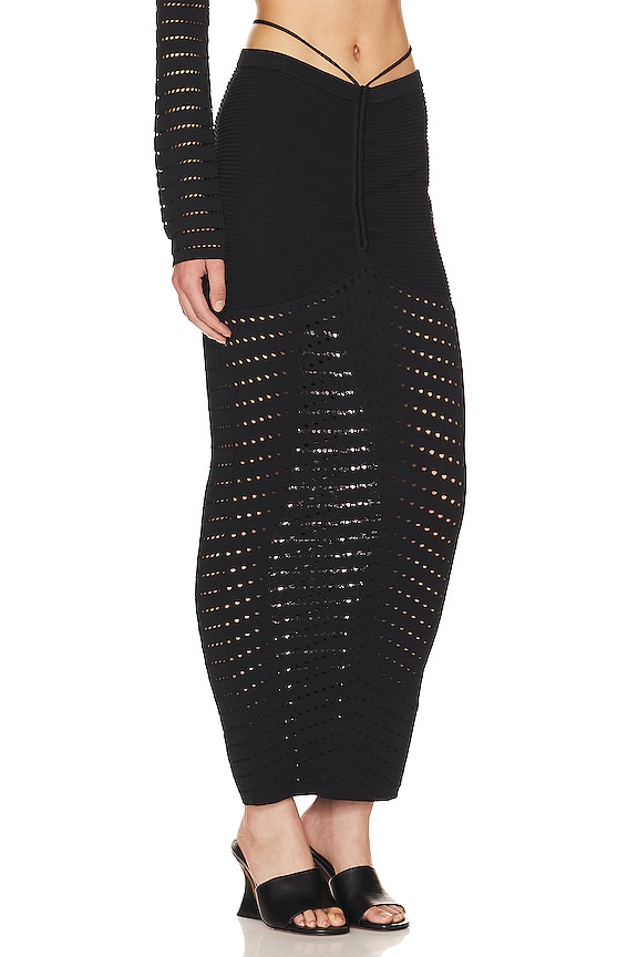 view 2 of 4 Kai Knit Midi Skirt in Black