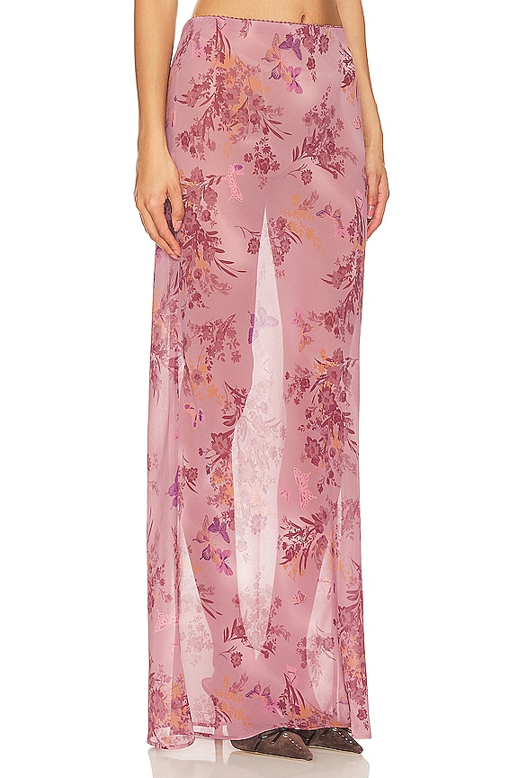 view 2 of 4 Diya Maxi Skirt in Mauve Floral