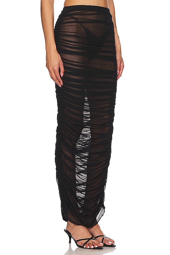 view 2 of 4 Isabella Sheer Maxi Skirt in Black