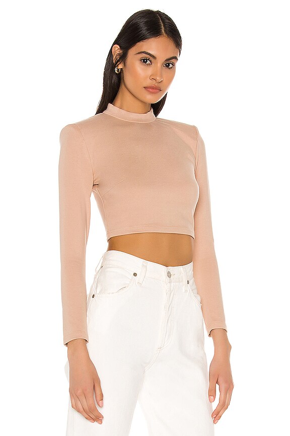 view 2 of 4 Jackie Crop Top in Taupe
