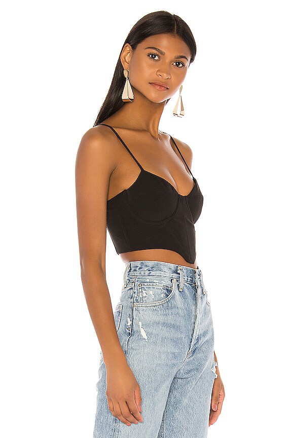 view 2 of 4 TOP BUSTIER LACEY in Black