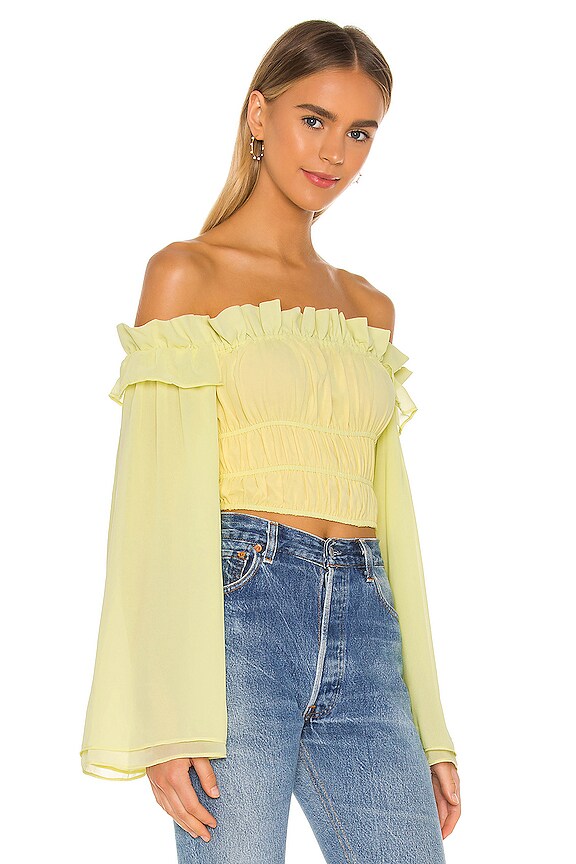 view 2 of 4 INDIRA トップ in Pastel Yellow